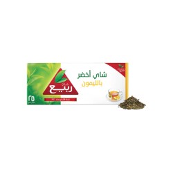 شاي الربيع اخضر بنكهة الليمون 25 كيس / حبة