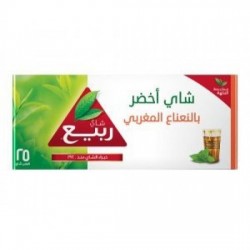 شاي الربيع اخضر بنكهة النعناع 25 كيس / حبة