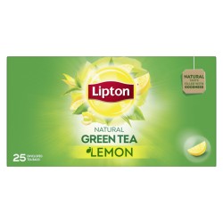 شاي ليبتون اخضر بنكهة الليمون 25 كيس / حبة