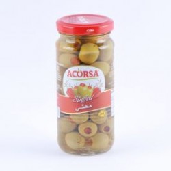 AcorsaGreen olives stuffed with  140 grams Pcs 12