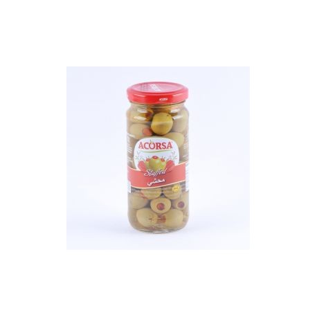 AcorsaGreen olives stuffed with  140 grams Pcs 12