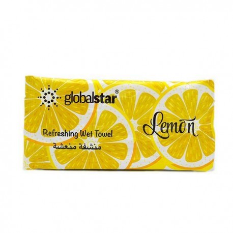 Global Star Wet Towel Lemon pack of 1