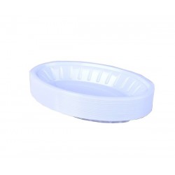 Roundrd Plastic plates size 1/2 pack of 1