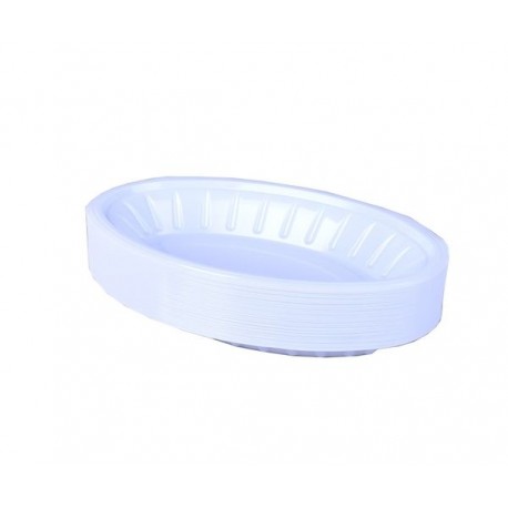 Roundrd Plastic plates size 1/2 pack of 1