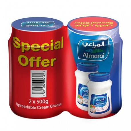 Almarai creamy cheese 500 gm special offer x 2