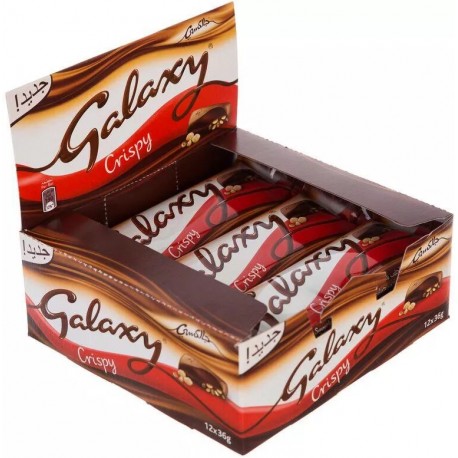 Galaxy Crunchy Chocolate 36 gm x 12