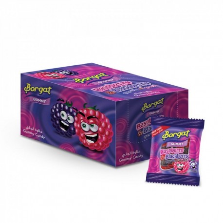 Borgat Jelly Rasberry Candy 12 gm x 24