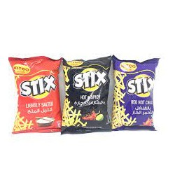 Stix Hot And Spicy Flavor Potato Chips 20 gm x 25