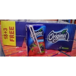 Original blueberry juice, carton box, 250 ml, 18 + 3 pcs