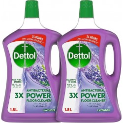 Dettol Antibacterial Power Floor Cleaner Lavender Scent 1.8 liter x 2