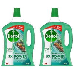 Dettol Antibacterial Power Floor Cleaner Pine Scent 1.8 liter x 2