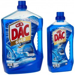 Dac Gold Cleaner And Disinfectant Ocean Breeze Scent 3 liters + 1 liter (Special Offer)