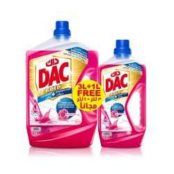 Dac Gold Cleaner And Disinfectant Rose Scent 3 liters + 1 liter (Special Offer)