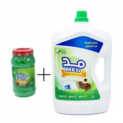 Med Disinfectant With Pine 3 liters + Super Gel 500 ml