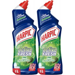 Harpic Active Fresh Pine Toilet Cleaner 1 liter x 2