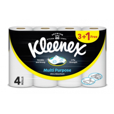 kleenex multi purpose roll x 3+1