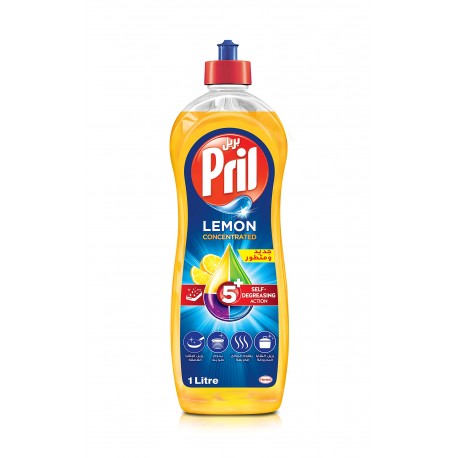 Pril Dishwashing Soap 5 In 1 . 1Liters x 12