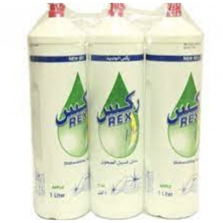 Rex Dishwashing Soap With Apple 3*1 liter x 4