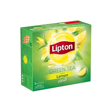 Lipton Green Tea With Lemon 100 Tea Bags x 12