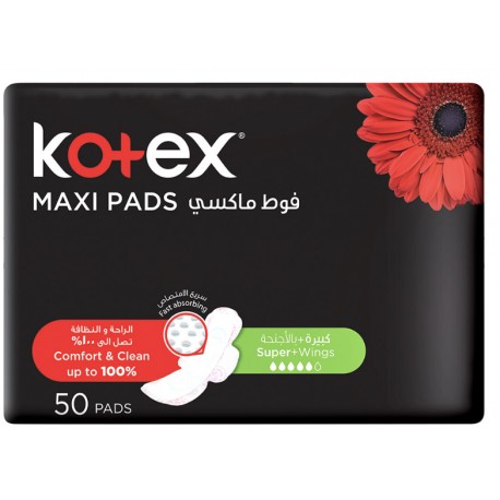 Kotex Maxi Wings Pads 50 x 4