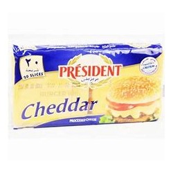 President burger cheese slices 18*400g