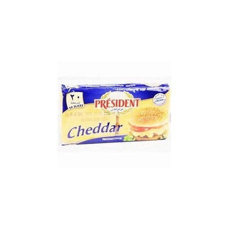 President burger cheese slices 18*400g