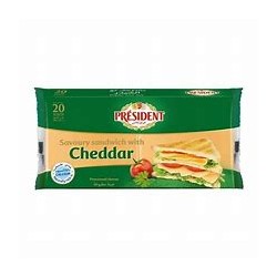 President sandwich cheese slices 18*400 g