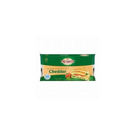 President sandwich cheese slices 18*400 g