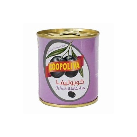 Coopoliva black olives, whole, 12*100 g