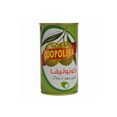 Coopoliva green olives without pita, 12*75 g