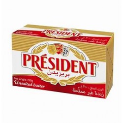 President unsalted butter 40*200 g