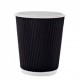 Ribbed cappuccino cups without lid, 8 ounces, 500