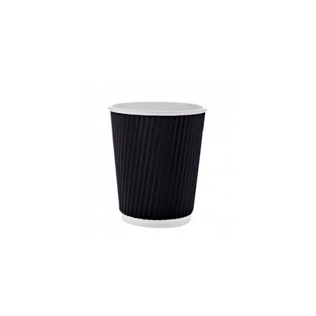 Ribbed cappuccino cups without lid, 8 ounces, 500