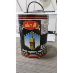 Al Rajwan canned pineapple slices, broken, sweetened, 565 gm, 24 pack