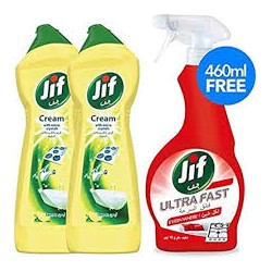 Jif Cream Spray Lemon for Surface Cleaning, 500 ml, Pack of 12