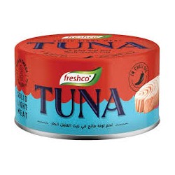 Freshco tuna in hot oil, 185g, 48 oz