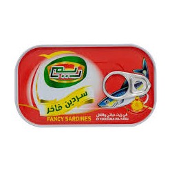 Reem sardines 125 gm - in hot oil, 50 grams