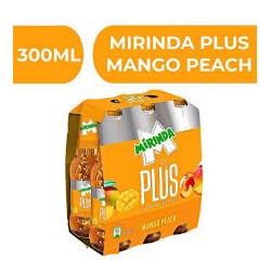 Mirinda Plus Peach and Mango 300 ml 24 pack