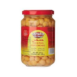 Gloria Chickpeas Glass 370g Pack of 12