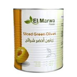 Marwa olives sliced green