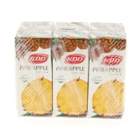 Kdd pineapple juice 200 ml-carton