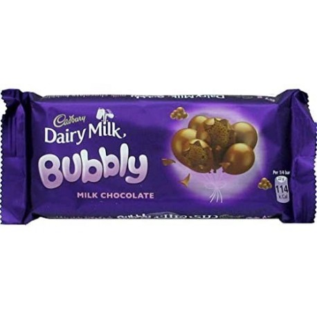 Dairy Milk Bubbly Plain Chocolate 87gm -