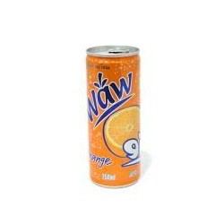 Wow Orange Carbonated Drink Cans 250 ml