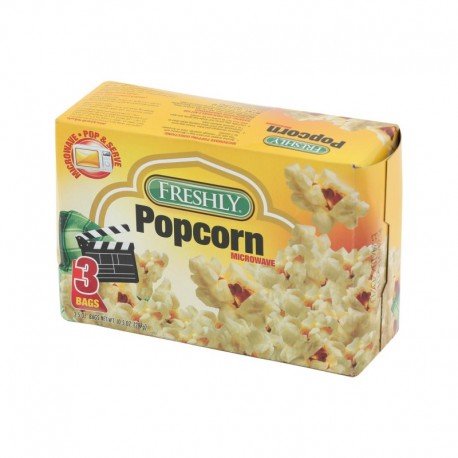 FRESHLY HOME THEATRE MICROWAVE POPCORN  3 X3.5 OZ