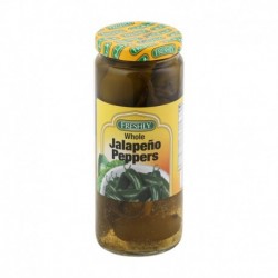 FRESHLY WHOLE JALAPENOS IN GLS  16 oz