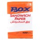 BOX  SANDWICH  PAPER 480 PCS