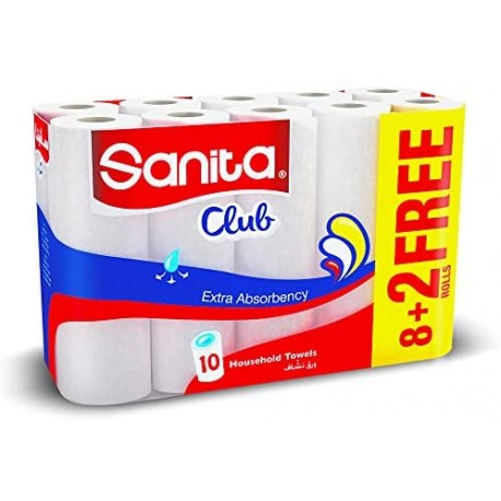 Sanita Club Kitchen Paper (8+2) 3*10