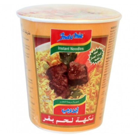 Indomie beef cups 55 gm