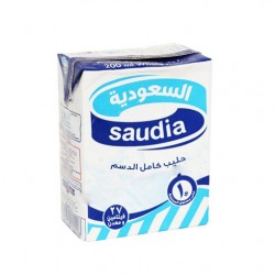 Saudi Milk Full Fat 200ml x 24