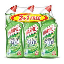 Harpic Toilet Cleaner Liquid Active Fresh Pine 750 ml 2+1 x 4